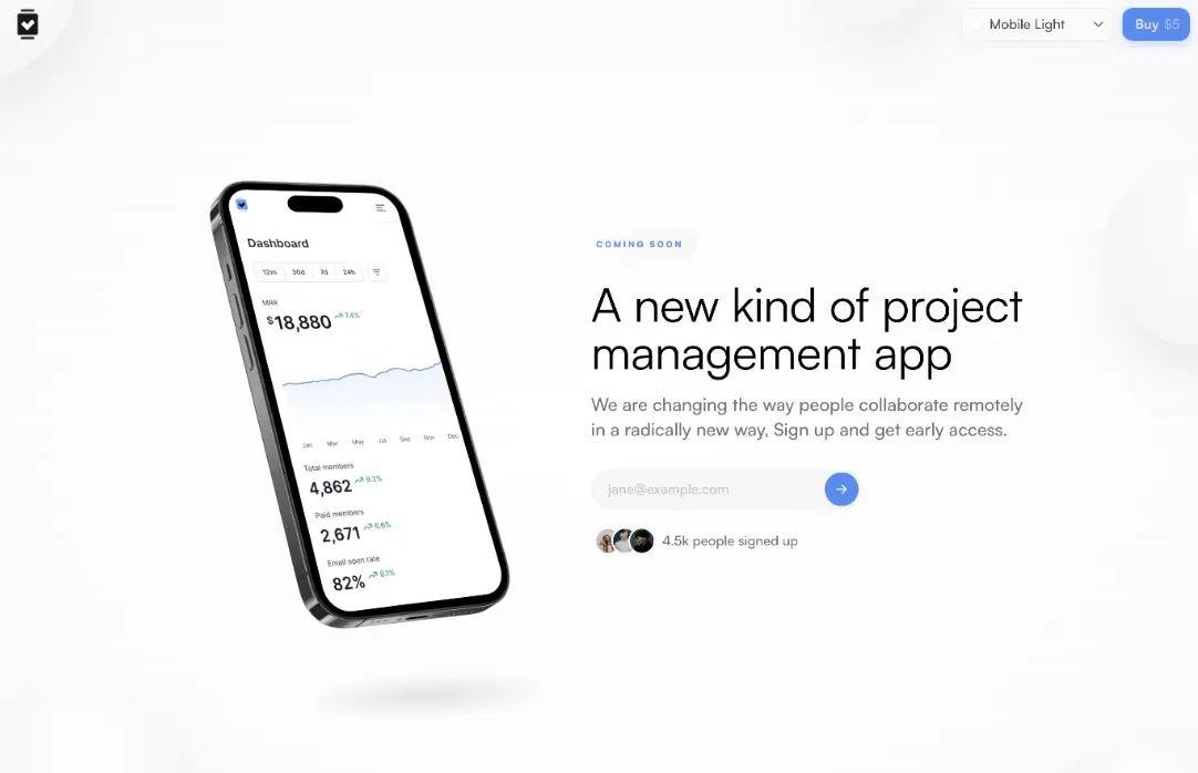 Framer Product-First Coming Soon Page