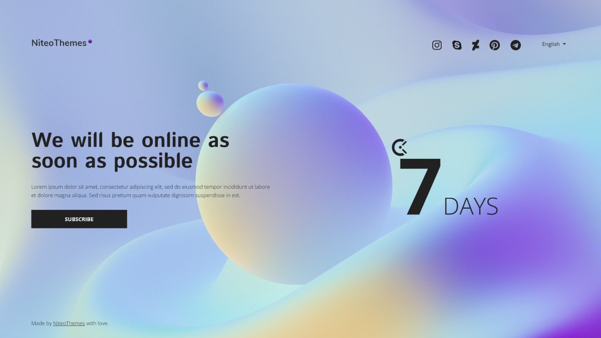 WordPress Visual-First Coming Soon Page