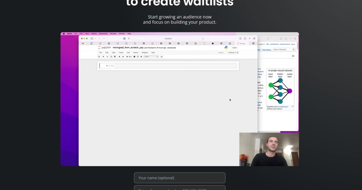 Video Section for Landing Pages