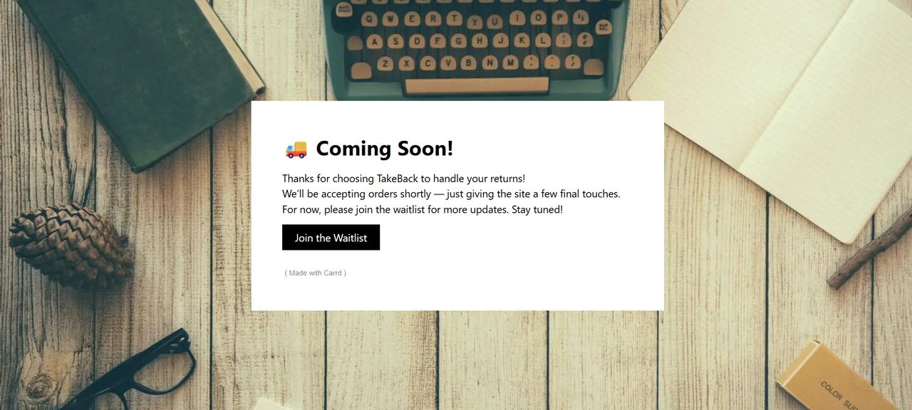 Minimalist SaaS Launch coming soon page