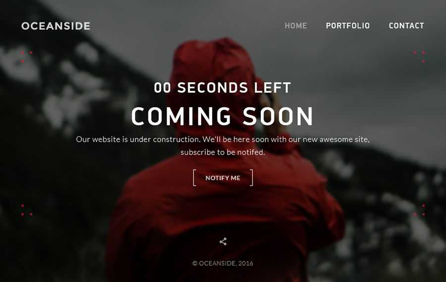 Portfolio Website Launch coming soon page