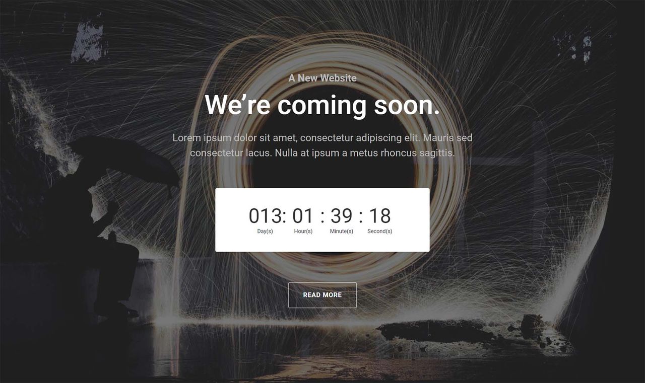 Professional Website Launch coming soon page