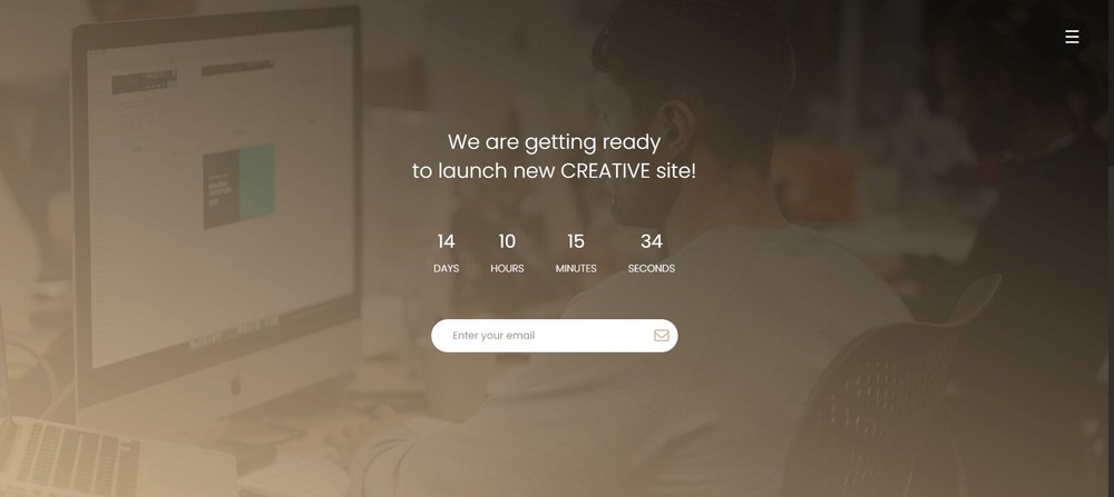 Minimalist Website Launch coming soon page