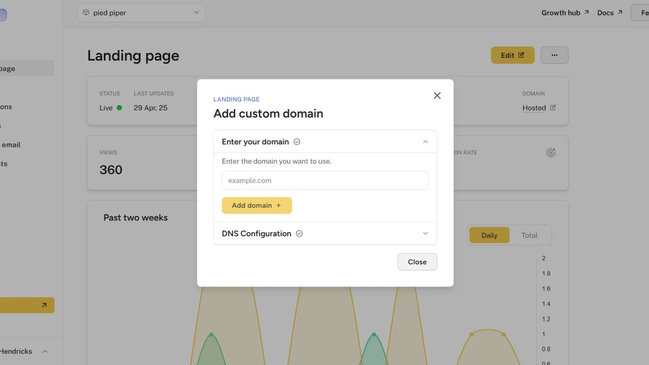 Custom Domains: Thank-You Page Support