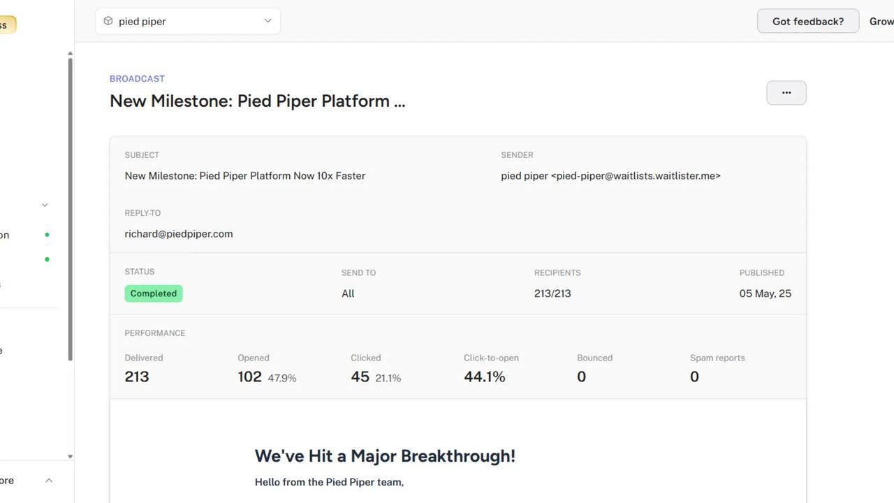 Email Open & Click Tracking