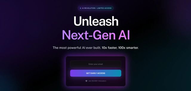 Neural AI Interface - AI Tools waitlist template