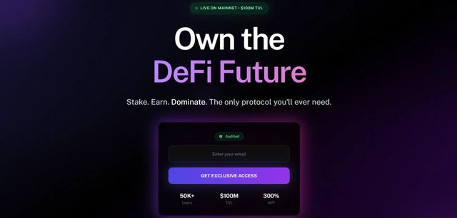 DeFi Revolution - Crypto & Web3 waitlist template