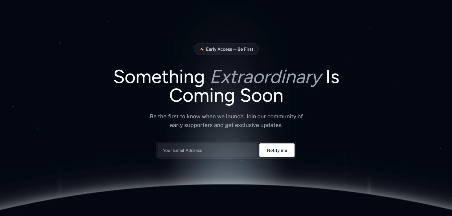 Waitlist landing page demo
