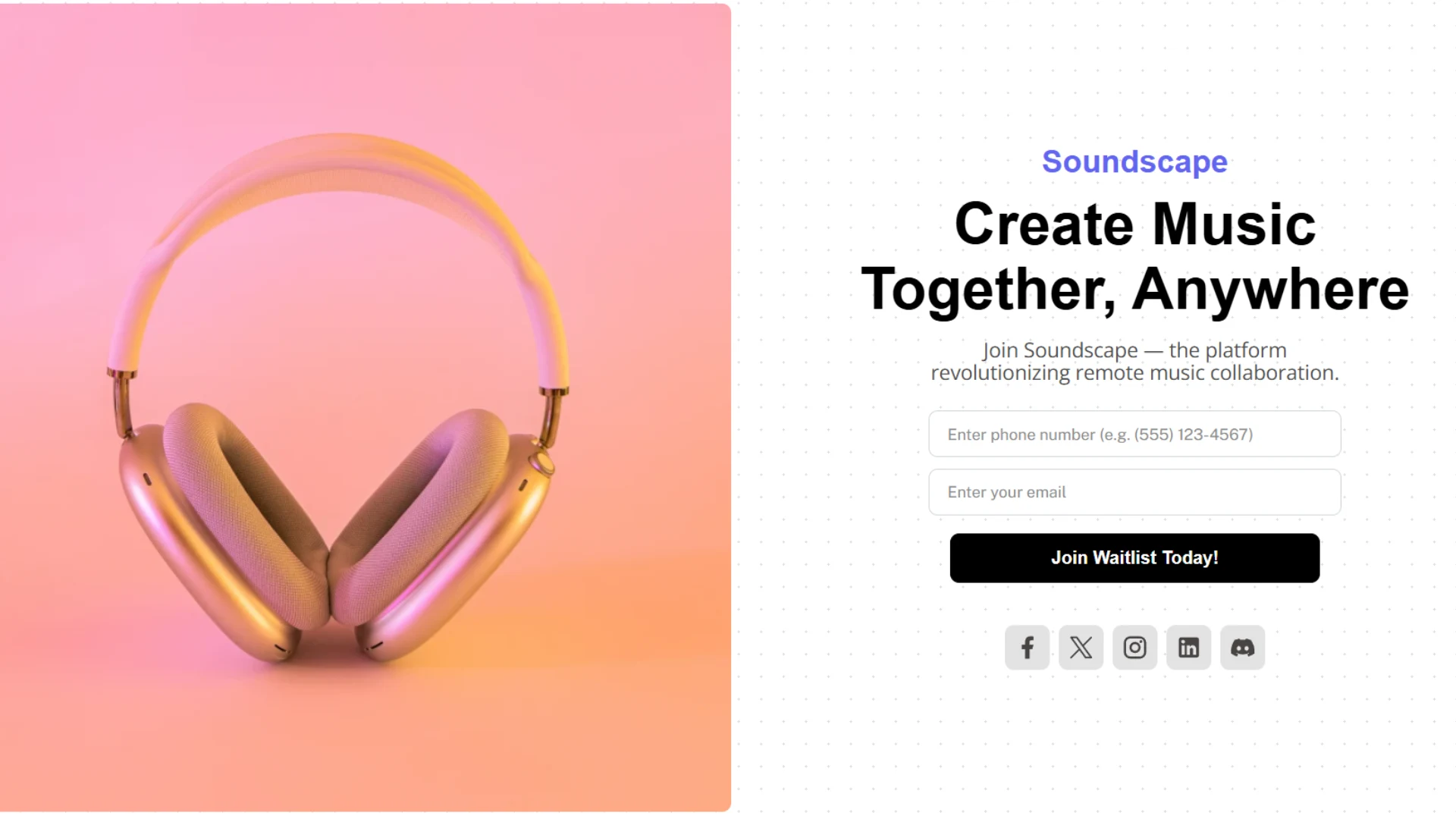 Landing page demo 3