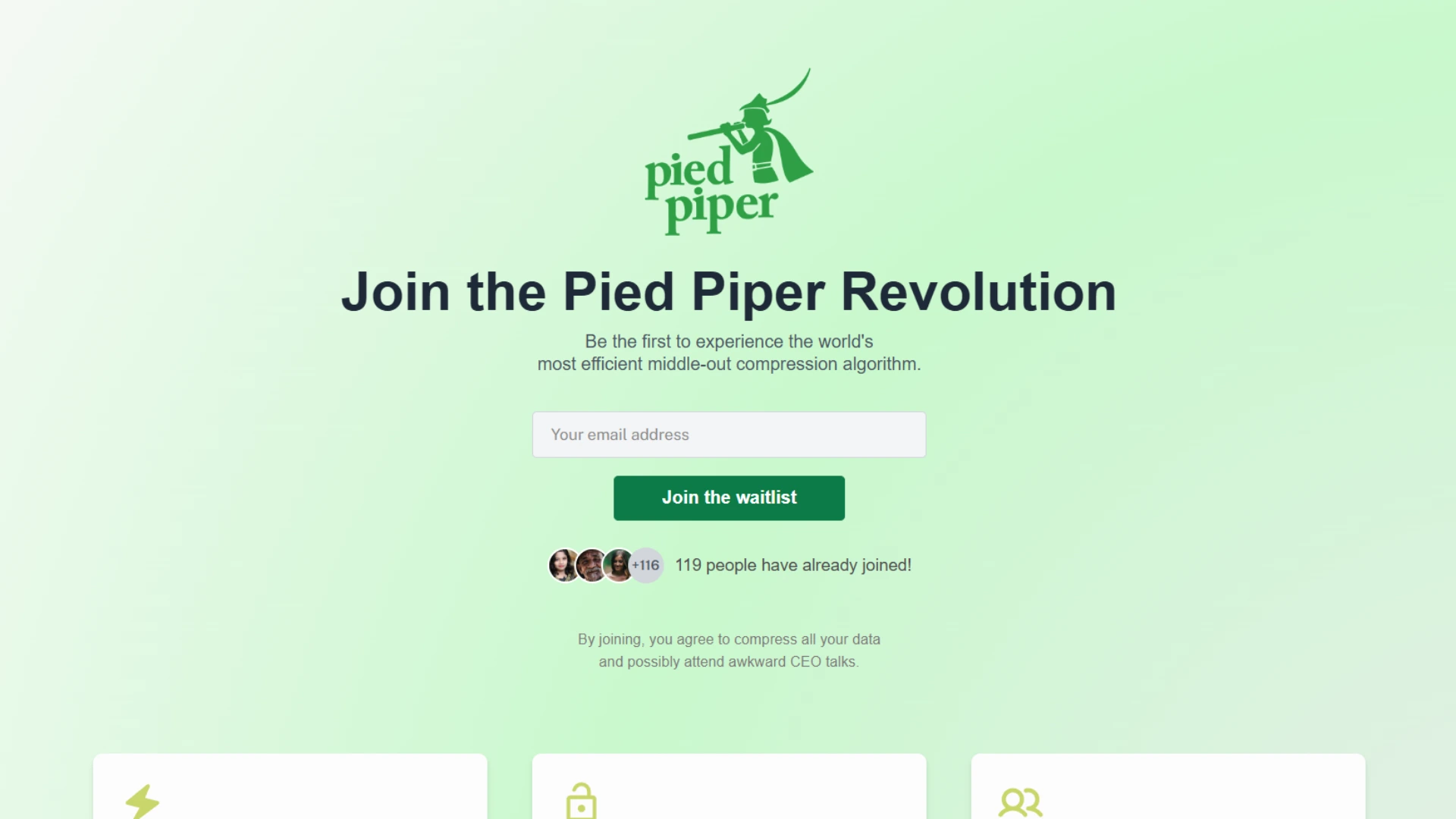 Landing page demo